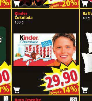 Kinder čokoláda