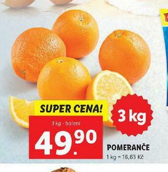 Lidl Pomeranče nabídka