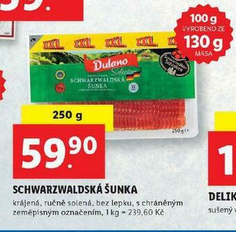Lidl Schwarzwaldská šunka nabídka