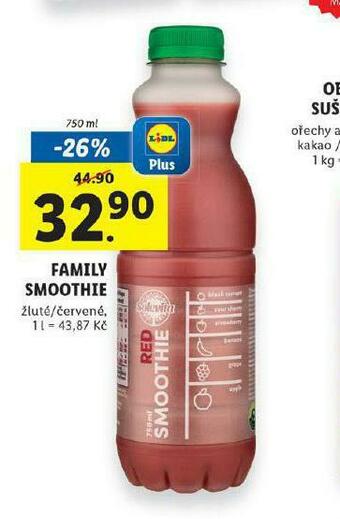 Lidl Family smoothie nabídka