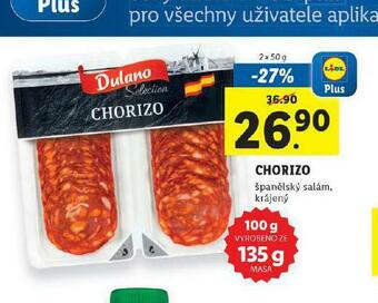 Lidl Chorizo nabídka