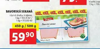 Lidl Bavorská klobása nabídka