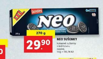 Lidl Neo sušenky nabídka