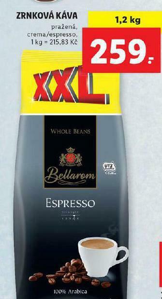 Lidl Zrnková káva nabídka