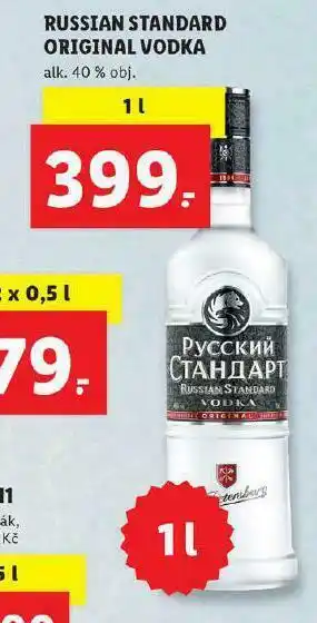 Lidl Russian standard original vodka nabídka
