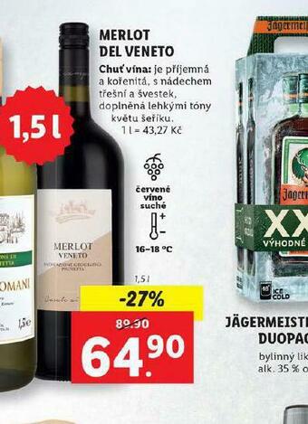 Lidl Merlot del veneto nabídka