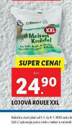 Lidl Lojová koule xxl nabídka