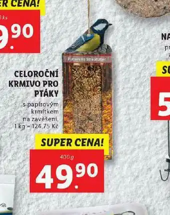 Celoroční krmivo pro ptáky