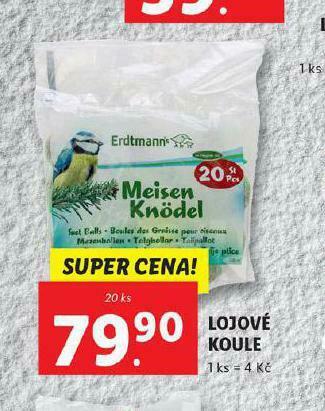 Lidl Lojové koule nabídka
