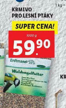 Lidl Krmivo pro lesní ptáky nabídka