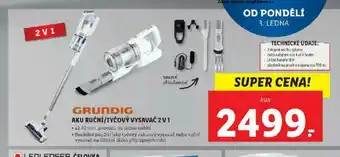 Lidl Aku ruční / tyčový vysavač grindig nabídka