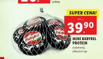 Lidl Mini babybel protein nabídka