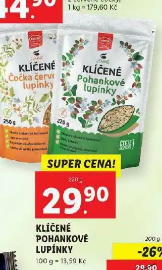Lidl Klíčené pohankové lupínky nabídka