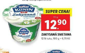 Lidl Zakysaná smetana nabídka