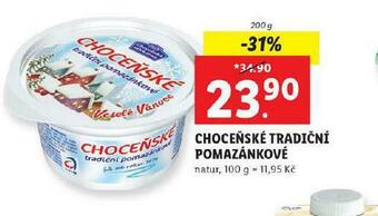 Lidl Choceňské tradiční pomazánkové nabídka