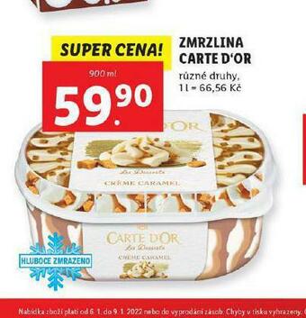 Lidl Zmrzlina carte d´or nabídka