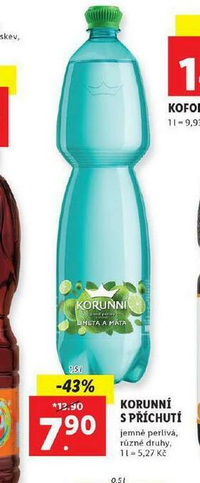 Lidl Korunní s příchutí nabídka