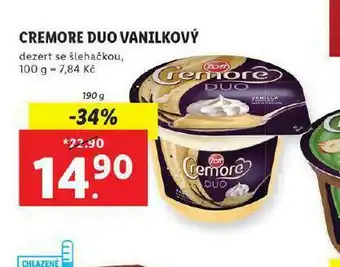 Lidl Cremore duo vanilkový nabídka