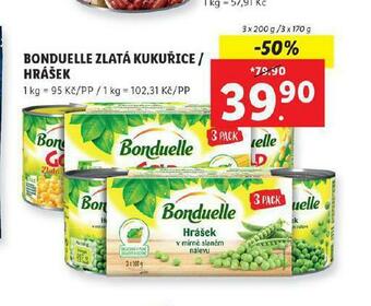 Lidl Bonduelle zlatá kukuřice nabídka