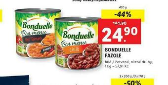 Lidl Bonduelle fazole nabídka