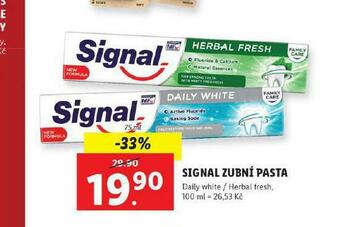 Lidl Signal zubní pasta nabídka