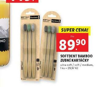 Lidl Sofdent bamboo zubní kartáčky nabídka