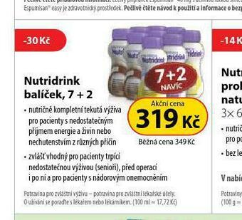 Dr. Max Nutridrink balíček 7+2 nabídka