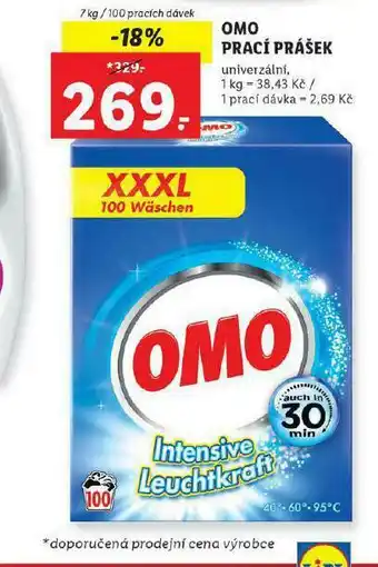 Lidl Omo prací prostředek nabídka