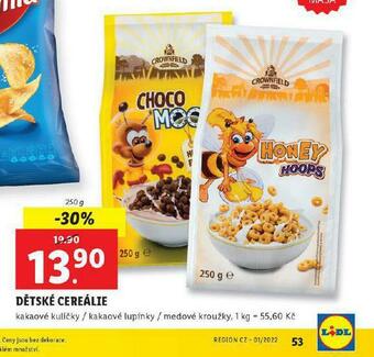 Lidl Dětské cereálie nabídka