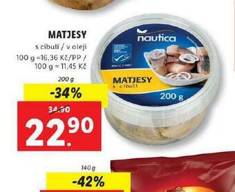 Lidl Matjesy nabídka