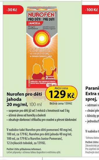 Dr. Max Nurofen pro děti nabídka