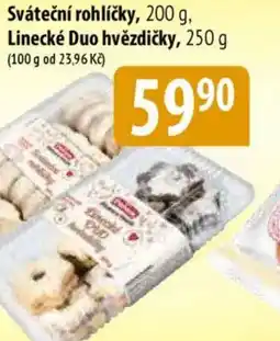 Bala Sváteční rohlíčky, Linecké Duo hvězdičky nabídka