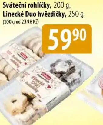 Bala Sváteční rohlíčky, Linecké Duo hvězdičky nabídka