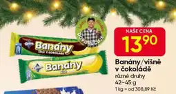 Hruška Banány/višně v čokoládě nabídka