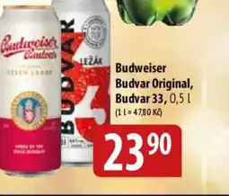 Bala Budweiser Budvar Original, Budvar 33 nabídka