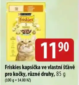 Bala Friskies kapsička ve vlastní šťávě pro kočky nabídka