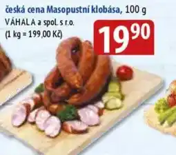 Bala Česká cena Masopustní klobása nabídka