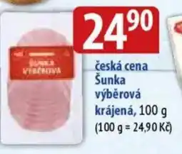 Bala Česká cena Šunka výběrová krájená nabídka