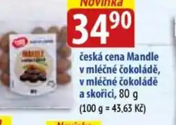 Bala Česká cena Mandle v mléčné čokoládě, v mléčné čokoládě a skořici nabídka