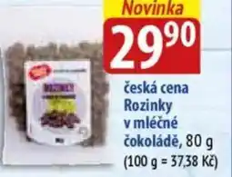 Bala Česká cena Rozinky v mléčné čokoládě nabídka