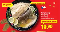 Lidl Český čerstvý kapr půlky nabídka