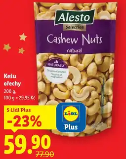 Lidl Alesto Kešu ořechy nabídka