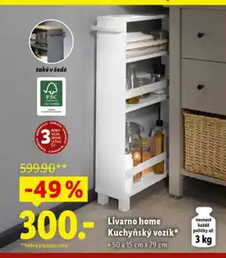Lidl Livarno home Kuchyňský vozík* nabídka