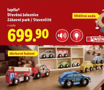 Lidl Lupilu® Dřevěná železnice Zábavní park/Staveniště nabídka