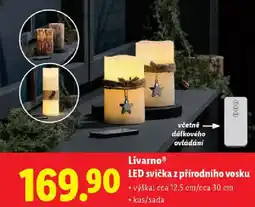 Lidl Livarno® LED svíčka z přírodního vosku nabídka