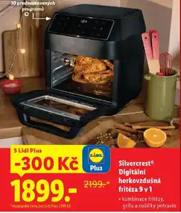 Lidl SilvercrestⓇ Digitální horkovzdušná fritéza 9 v 1 nabídka