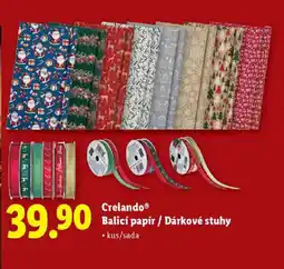 Lidl Crelando® Balicí papír / Dárkové stuhy nabídka