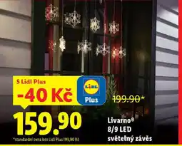 Lidl LivarnoⓇ 8/9 LED světelný závěs nabídka