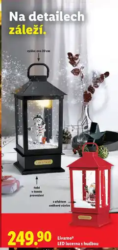Lidl LivarnoⓇ LED lucerna s hudbou nabídka