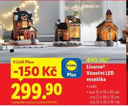 Lidl LivarnoⓇ Vánoční LED vesnička nabídka